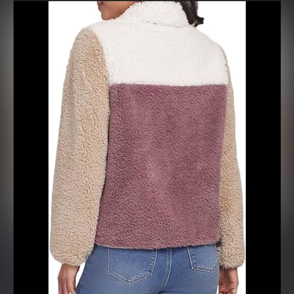 Tribal brand Front zip color block Sherpa jacket/sweatshirt - Picture 4 of 12